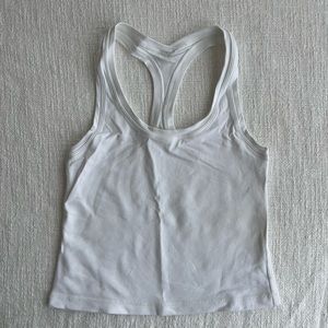 Lululemon Cool Racerback Cropped Cotton Tank